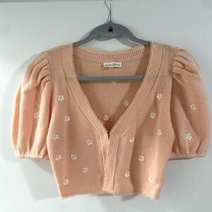 For Love & Lemons Cropped Floral Cargidan - Medium